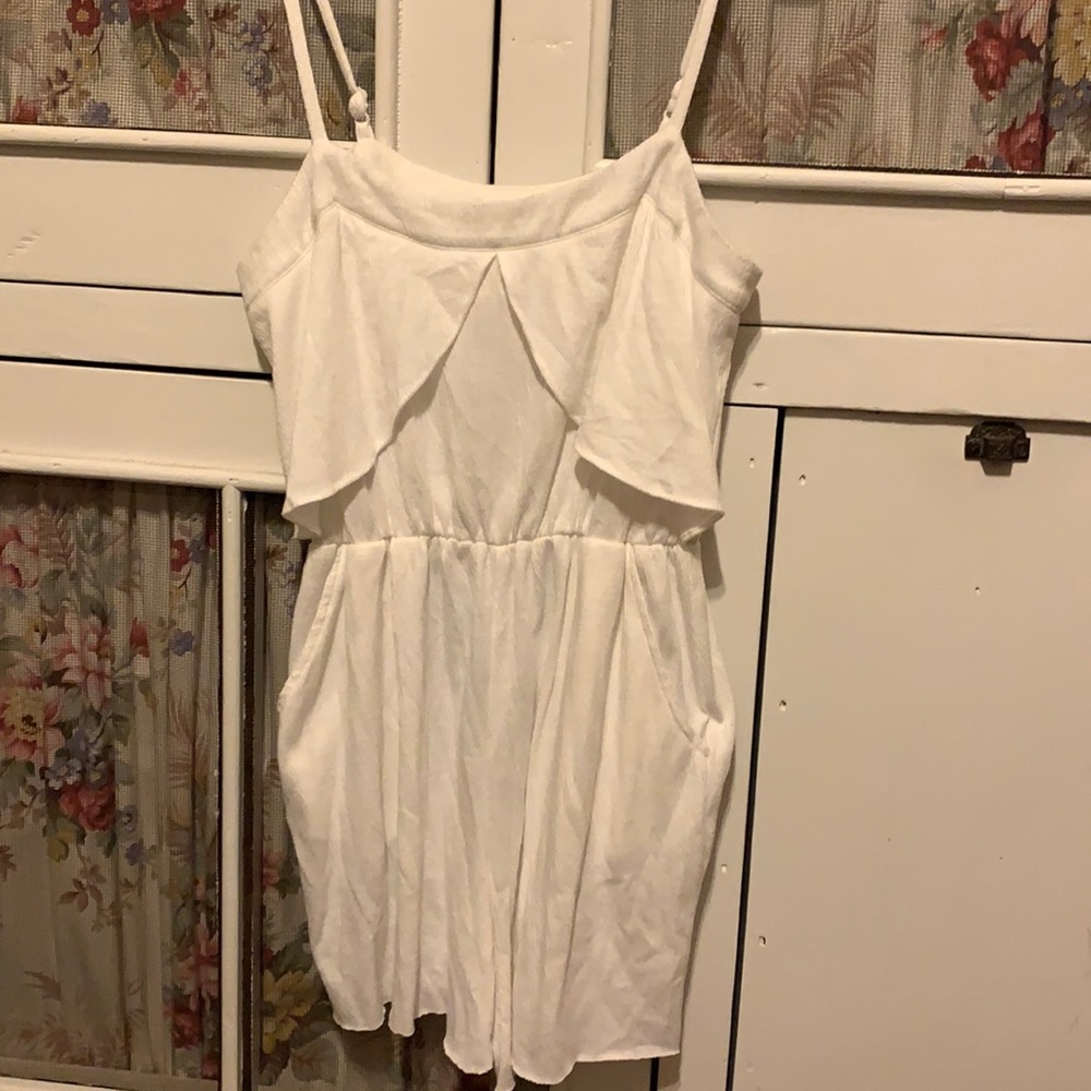 White Beach Romper